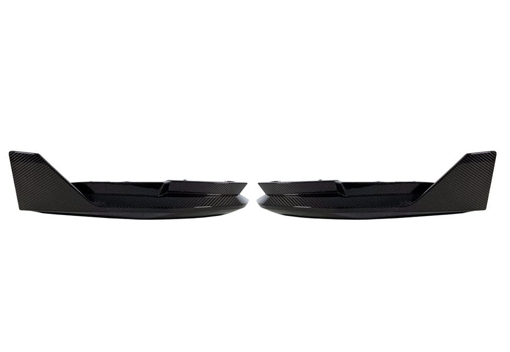 Kies-Motorsports Kies Carbon 2021-2023 BMW M3 / M4 (G80 / G82 / G83) Performance Inspired Replacement Dry Carbon Fiber Rear Bumper Splitters with Wing Main image