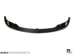 Kies Motorsports — side view of BMW F30 M3 conversion with carbon front lip, showing how the lip follows the M3-style bumper contour
