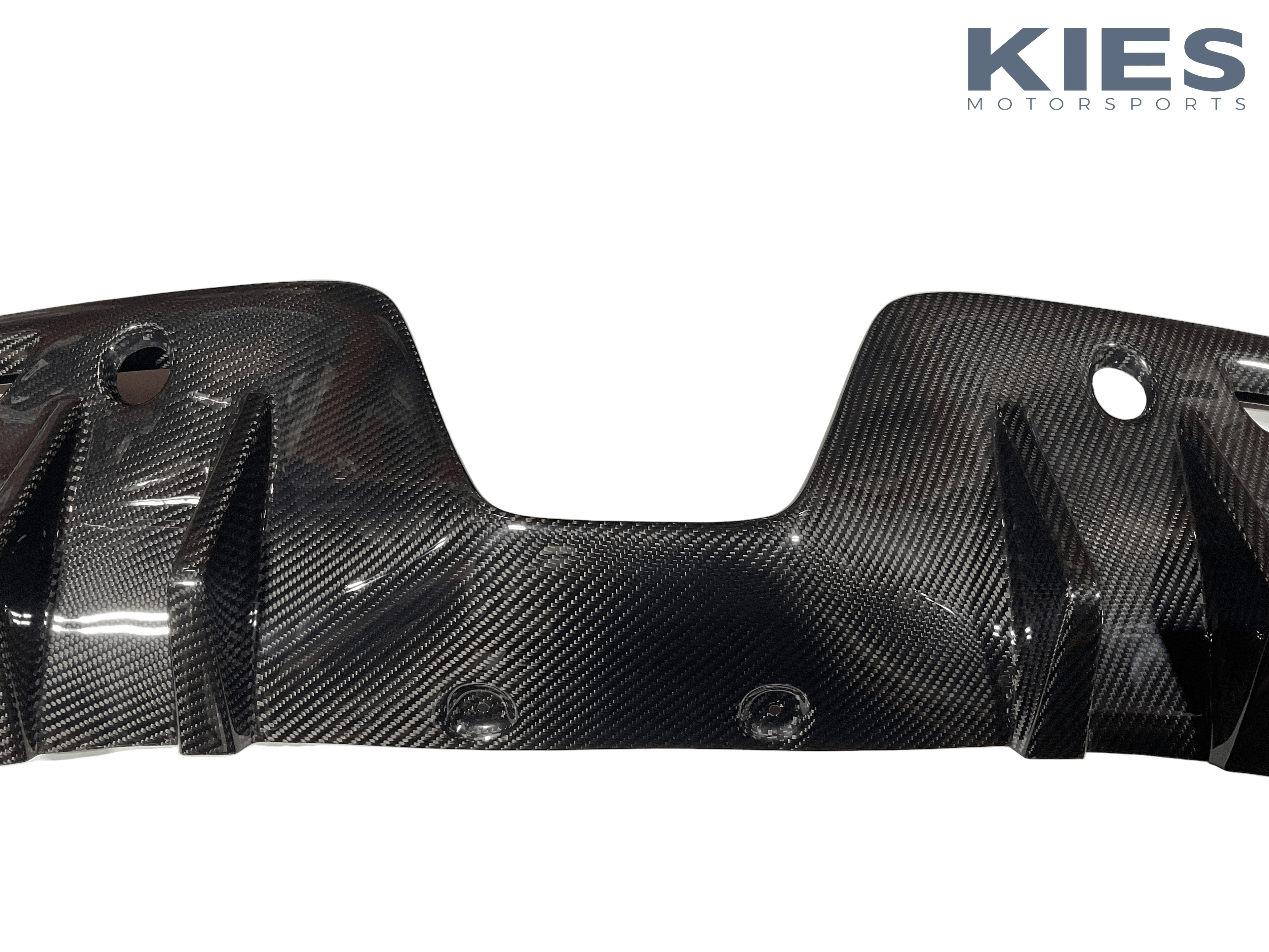 Kies Motorsports — packaging/product overview of Kies 2019+ Toyota Supra (A90) 1-Piece Carbon Fiber Rear Diffuser