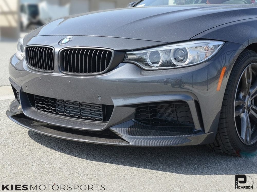 Kies Carbon 2014-2020 BMW 4 Series (F32 / F33 / F36) M Performance Style Carbon Fiber Front Lip Secondary image
