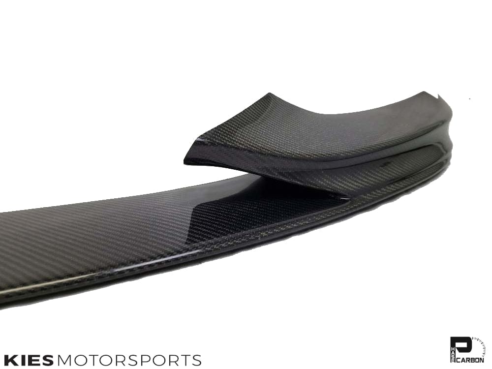 Kies Motorsports — installed on-vehicle shot of Kies Carbon 2014-2020 BMW 4 Series (F32 / F33 / F36) M Performance Style Carbon Fiber Front Lip