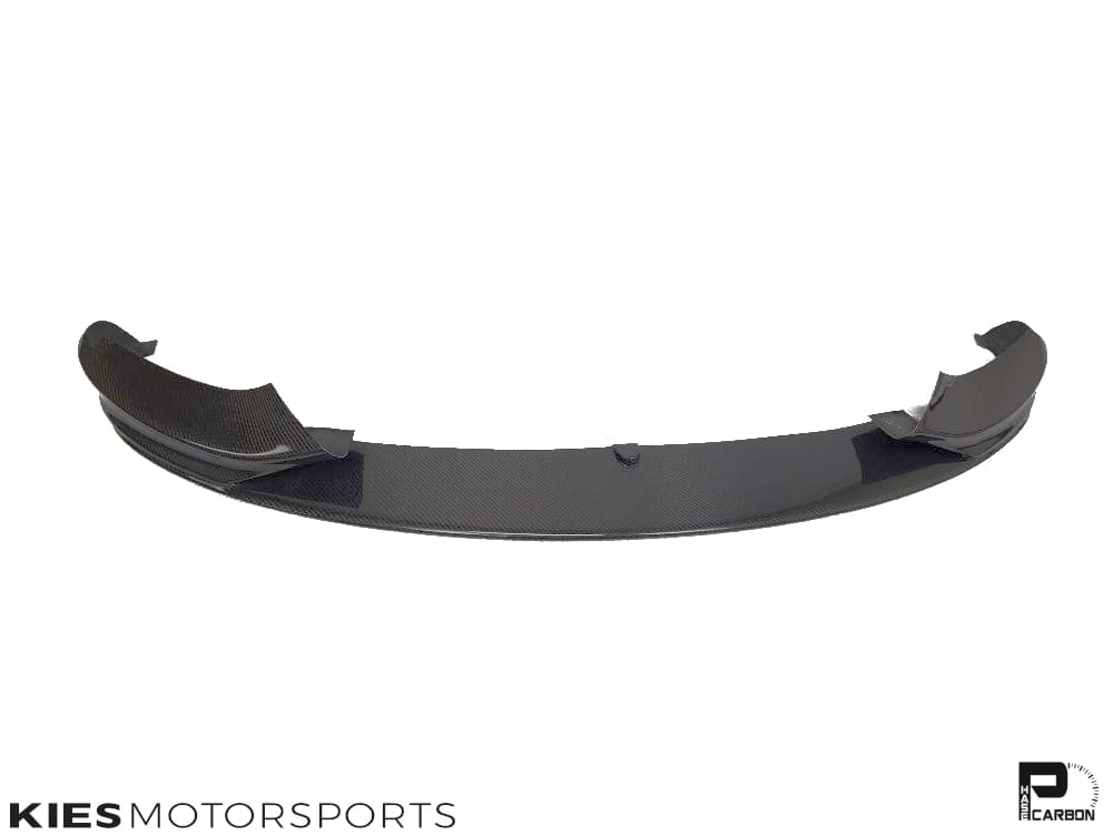 Kies Motorsports — close-up detail of Kies Carbon 2014-2020 BMW 4 Series (F32 / F33 / F36) M Performance Style Carbon Fiber Front Lip