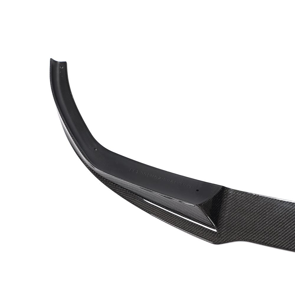 Kies Motorsports — front angle view of Kies Carbon 2019-2022 Carbon Fiber G20 Front Lip for BMW 3 Series G20 M-Sport Main image