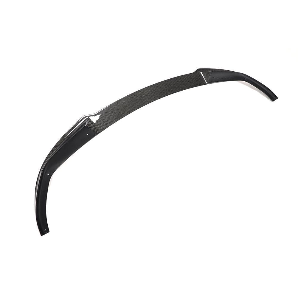 Kies Motorsports — close-up detail of Kies Carbon 2019-2022 Carbon Fiber G20 Front Lip for BMW 3 Series G20 M-Sport