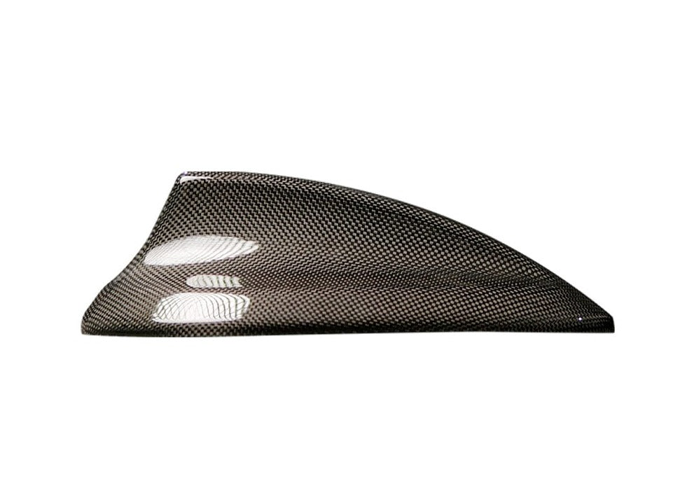 Kies Motorsports — front angle view of Kies Carbon BMW 1x1 Carbon Fiber Shark Fin Antenna Overlay - F Series/G Series