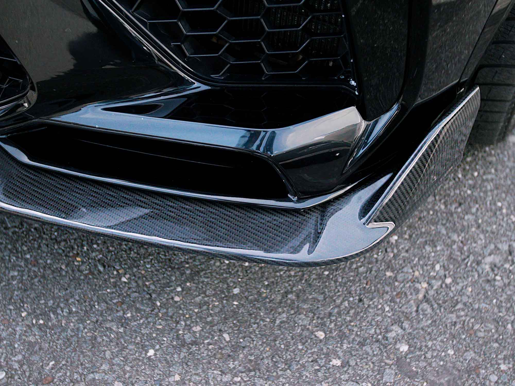 Kies Motorsports — front angle view of Kies Carbon F95 X5M Carbon Fiber Front Lip Main image