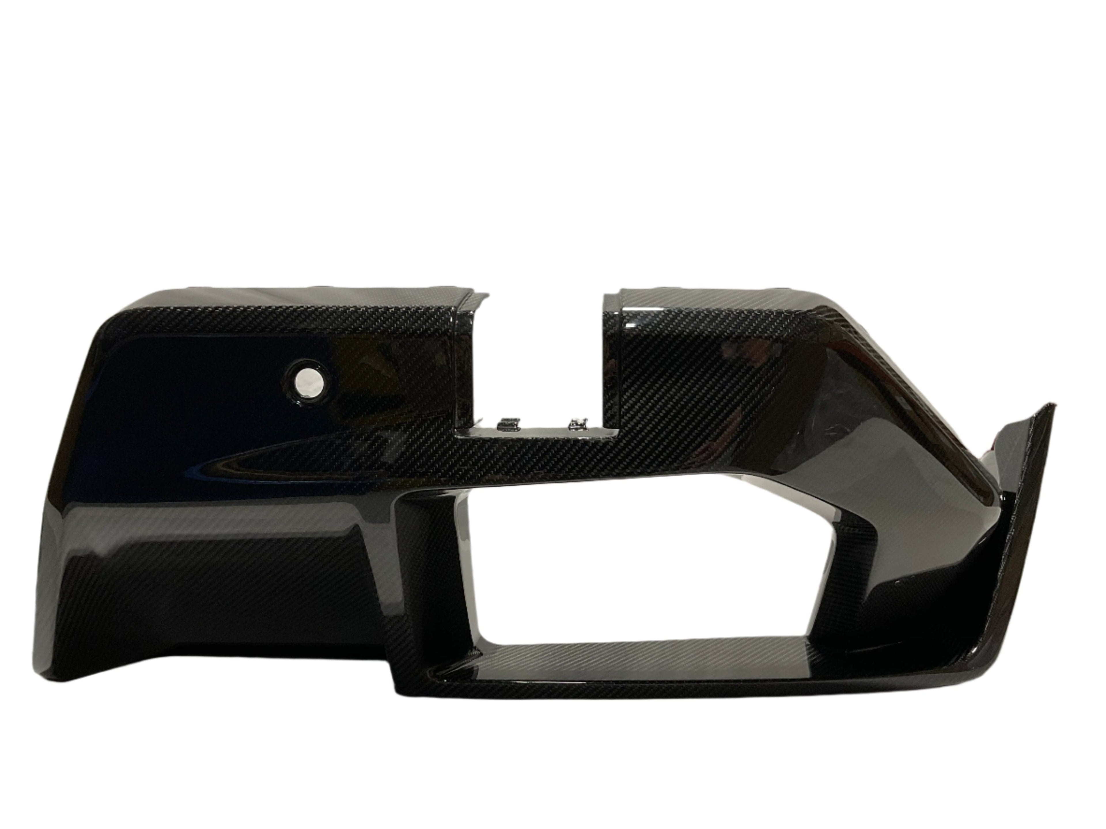 Kies Motorsports — installed on-vehicle shot of Kies Carbon Fiber G90 M5 2-Piece Rear Diffuser