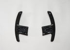 Kies Motorsports — front angle view of Kies Carbon Full Carbon Fiber Paddle Shifter Extensions for BMW G20 and Toyota A90