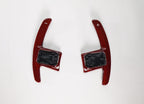 Kies Motorsports — rear angle view of Kies Carbon Full Carbon Fiber Paddle Shifter Extensions for BMW G20 and Toyota A90