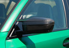 Kies Motorsports — installed on-vehicle shot of Kies Carbon G80, G81, G82, G83, G87, G26 M2 / M3 / M4 / i4M50 OEM Style Dry Carbon Fiber Mirror Covers