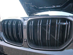 Kies Motorsports — close-up detail of X5M F95 Double Slatted Carbon Fiber Kidney Grilles