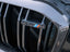 Kies Motorsports — front angle view of X5M F95 Double Slatted Carbon Fiber Kidney Grilles