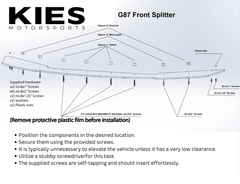 Kies-Motorsports Kies Essential Trim Kits Kies Essential Exterior Trim Kit for BMW G87 M2 Front Lip, Side Skirt Extensions, and Rear Splitters