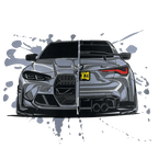 Kies-Motorsports Kies Merchandise Kies Motorsports G82 M4 Outline T Shirt