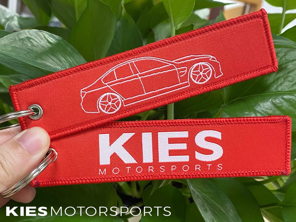 Kies-Motorsports Kies Merchandise Kies Motorsports Jet Tag - Red Car Outline