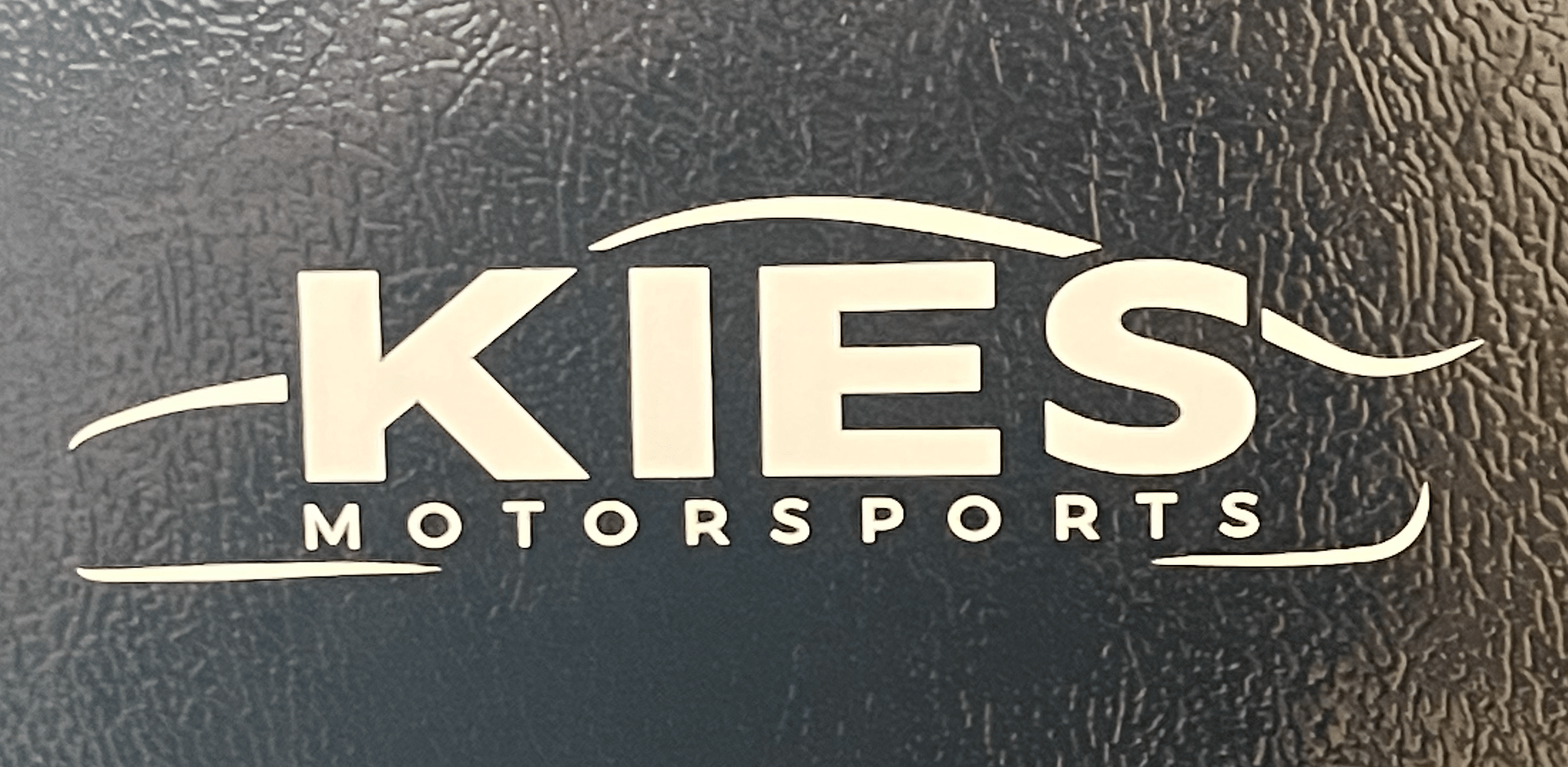 Kies Motorsports White Logo Decal Secondary image