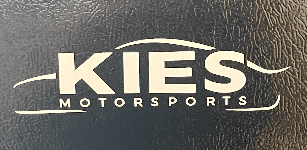 Kies-Motorsports Kies Merchandise Kies Motorsports White Logo Decal Kies Car Logo