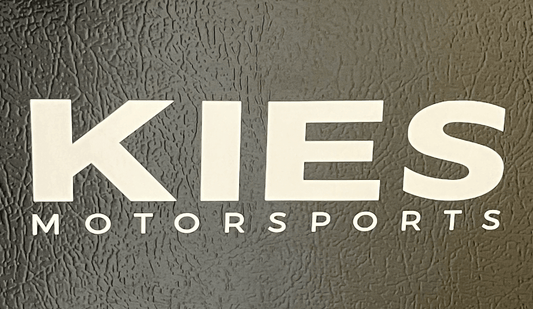 Kies-Motorsports Kies Merchandise Kies Motorsports White Logo Decal Kies Large Block