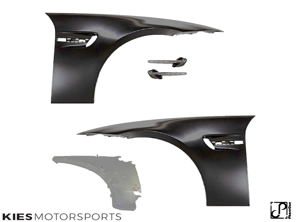 Kies Motorsports — front angle view of Kies Motorsports 2006-2011 BMW 3 Series (E90 / E91) "M3 Style" Fender Conversion Main image