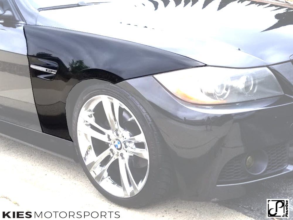 Kies Motorsports — rear angle view of Kies Motorsports 2006-2011 BMW 3 Series (E90 / E91) "M3 Style" Fender Conversion