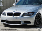 Kies Motorsports — rear angle view of Kies Motorsports 2009-2011 BMW E90 3 Series LCI "M3 Style" Front Bumper Conversion