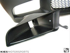 Kies Motorsports — close-up detail of Kies Motorsports 2009-2011 BMW E90 3 Series LCI "M3 Style" Front Bumper Conversion