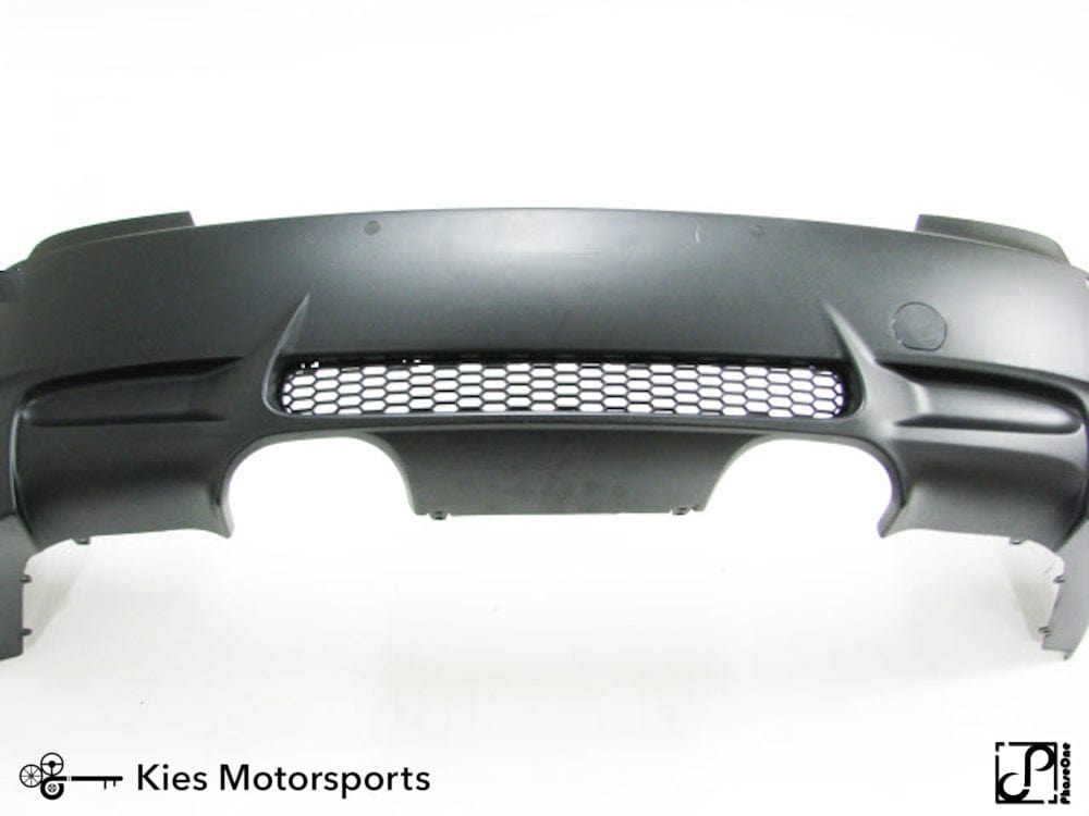 Kies Motorsports — close-up detail of 2007-2012 BMW 3 Series (E92 / E93) "M3 Style" Rear Bumper Conversion w/o PDC
