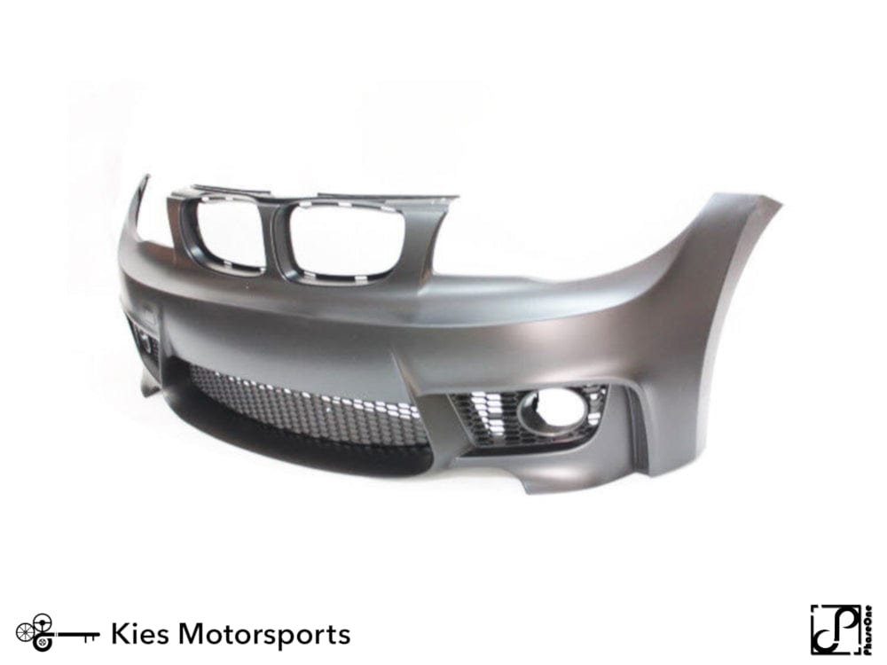 Kies Motorsports — front angle view of 2008-2012 BMW 1 Series (E82) "1M Style" Front Bumper Conversion Main image