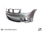 Kies Motorsports — front angle view of 2008-2012 BMW 1 Series (E82) "1M Style" Front Bumper Conversion