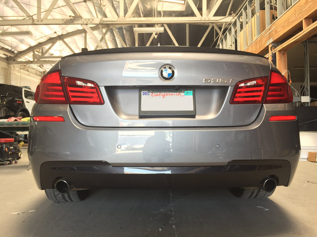 Kies Motorsports — alternate angle of 2011-2016 BMW 5 Series (F10) M Sport Style Rear Bumper Conversion