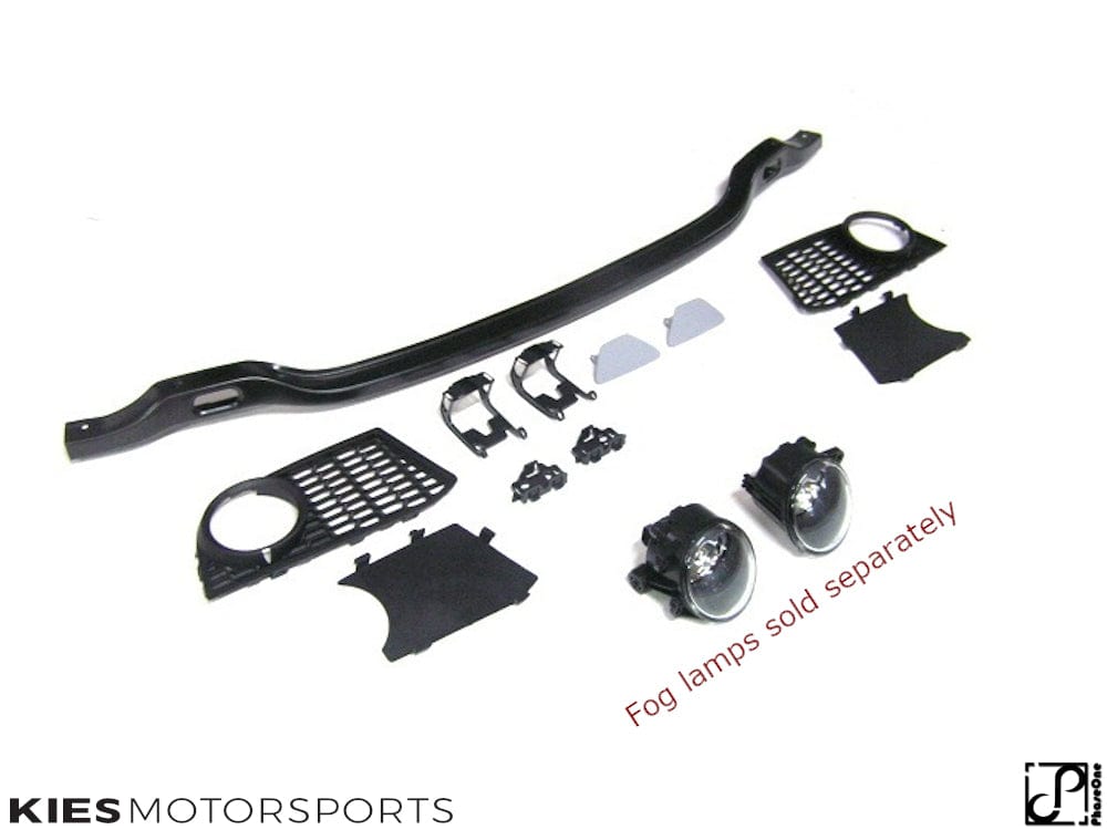 Kies Motorsports — close-up detail of 2011-2013 BMW 5 Series (F10) M Sport Style Front Bumper Conversion Pre-LCI