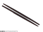 Kies Motorsports — front angle view of 2012-2018 BMW 3 Series (F30 / F31) M Performance Style Side Skirt Extensions