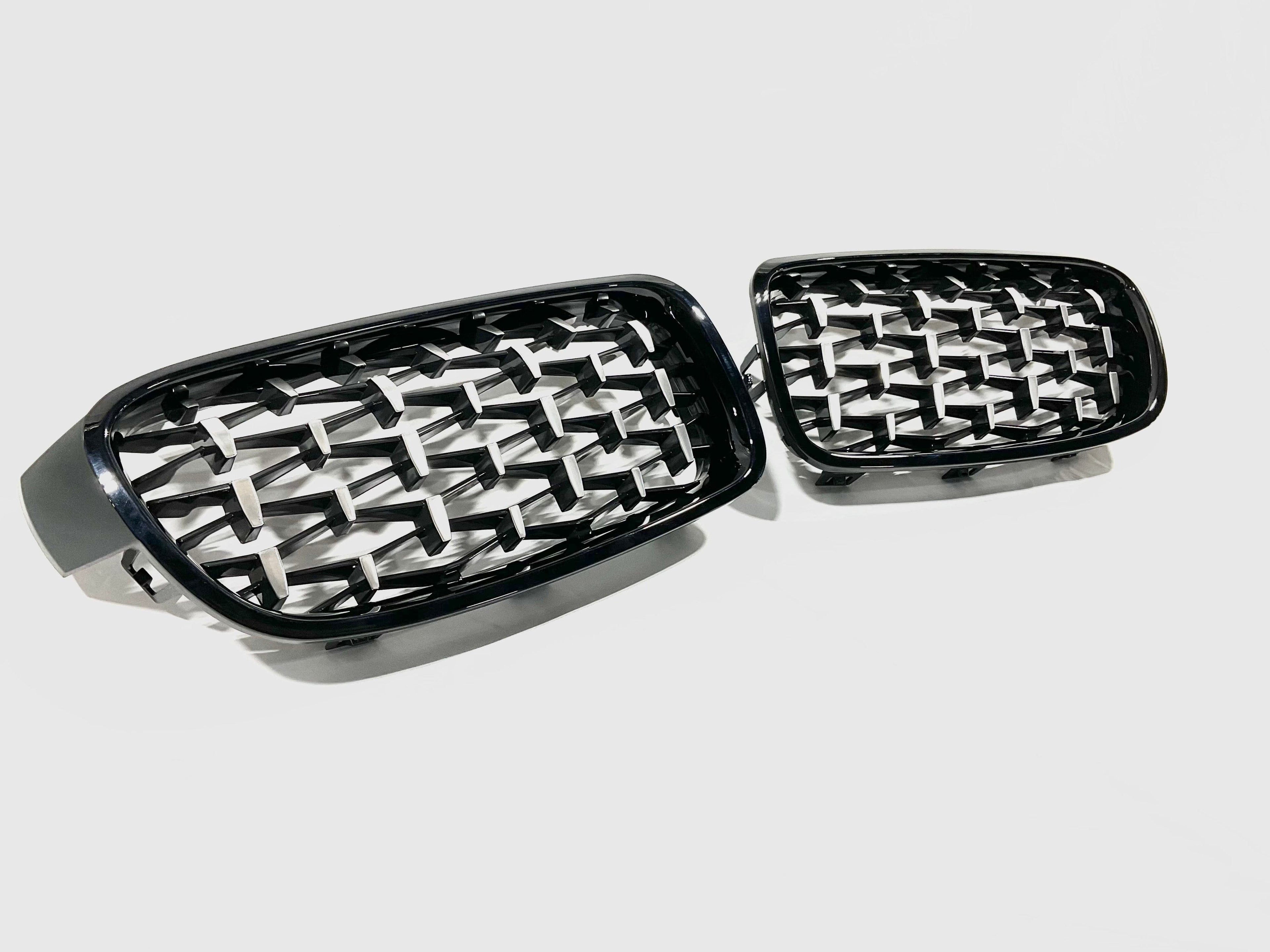 Kies Motorsports — rear angle view of 2012-2018 BMW 3 Series (F30) G Style Kidney Grilles