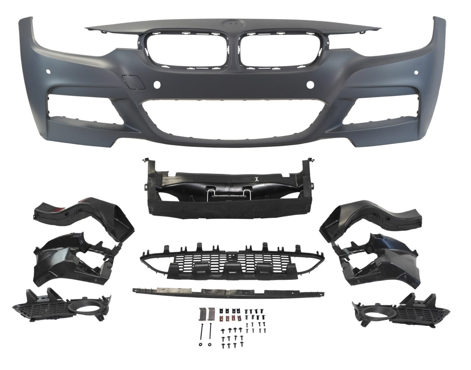 Kies-Motorsports Kies Motorsports 2012-2018 BMW 3 Series (F30) M Sport Style Front Bumper Conversion Yes I have PDC / No HW