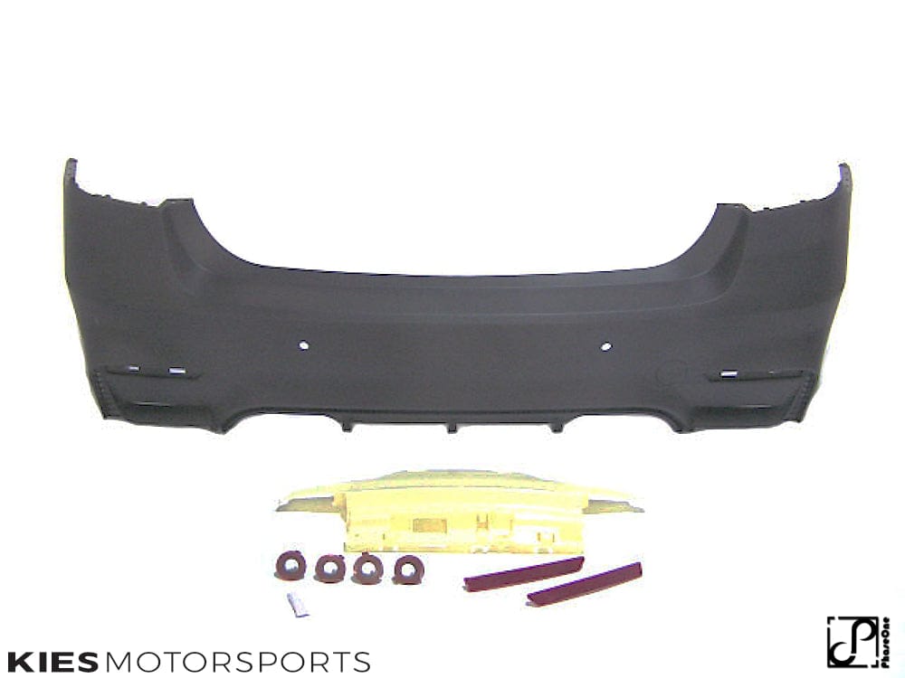 Kies Motorsports — rear angle view of 2012-2018 BMW 3 Series (F30) "M3 Style" Rear Bumper Conversion