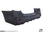 Kies Motorsports — close-up detail of 2012-2018 BMW 3 Series (F30) "M3 Style" Rear Bumper Conversion