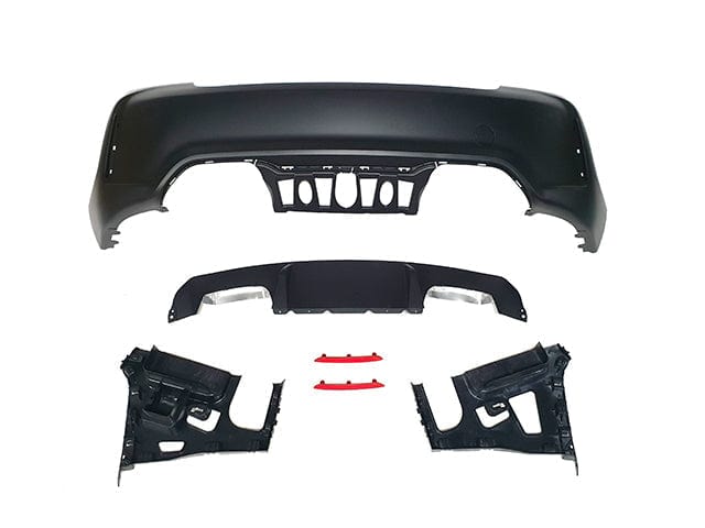 Kies Motorsports — front angle view of 2014-2018 BMW F22/23 2 Series "M2 Style" Rear Bumper w/o PDC Main image
