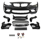 Kies Motorsports — side profile of 2014-2018 BMW F22/F23 "M2 Style" Front Bumper w/o PDC Holes