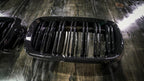 Kies Motorsports — BMW F15 F16 dual slat kidney grille, angle view showing profile and fitment for F15 F16