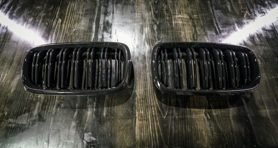 Kies Motorsports — BMW F15 F16 dual slat kidney grille, full product view on white background, F15 F16 fitment Main image