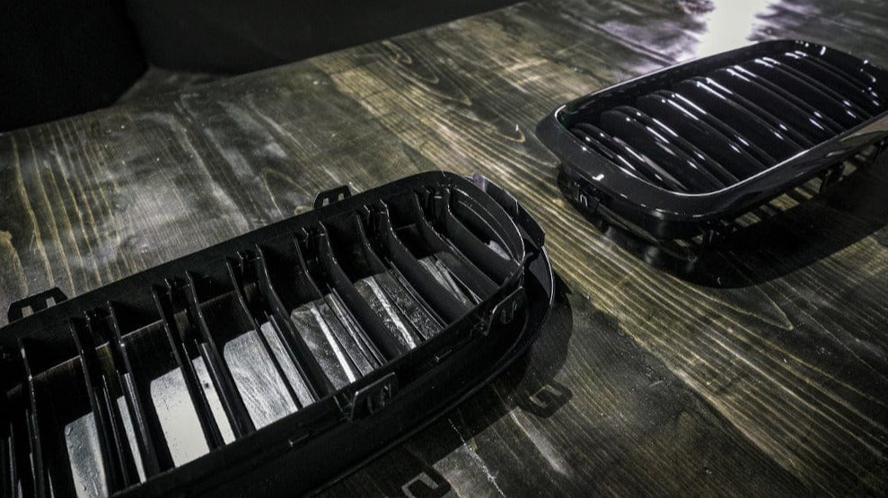 2014-2018 BMW X5 X6 X5M X6M (F15 / F16 / F85 / F86) Double Slatted Kidney Grilles Secondary image