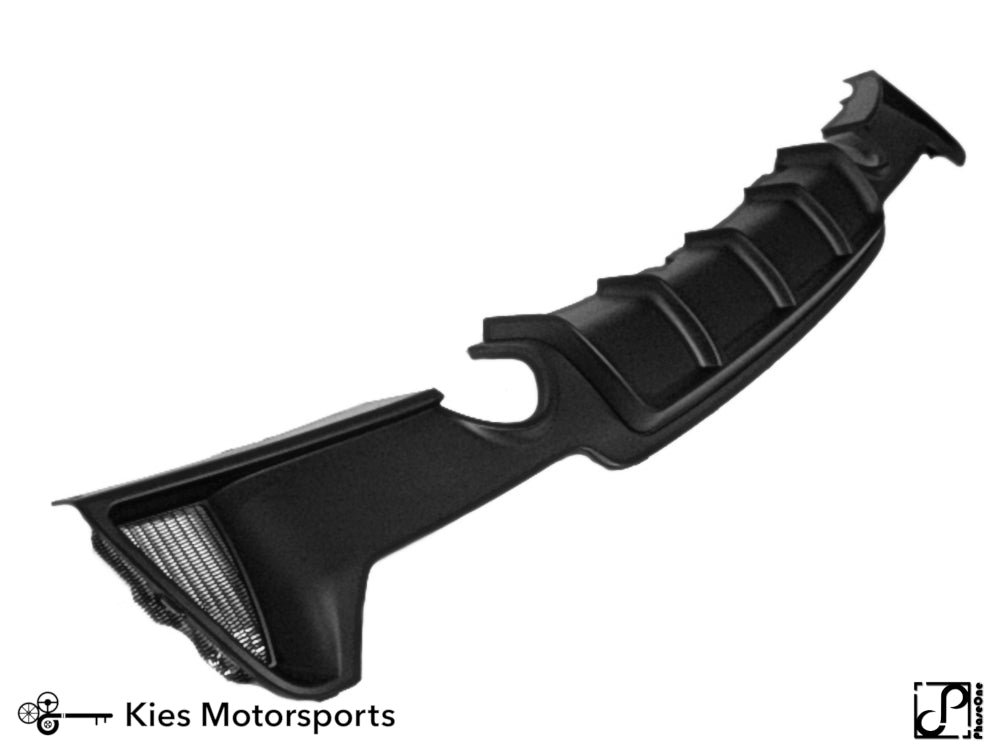 Kies Motorsports — installed on-vehicle shot of 2014-2020 BMW 4 Series (F32 / F33 / F36) M Performance Style Rear Diffuser
