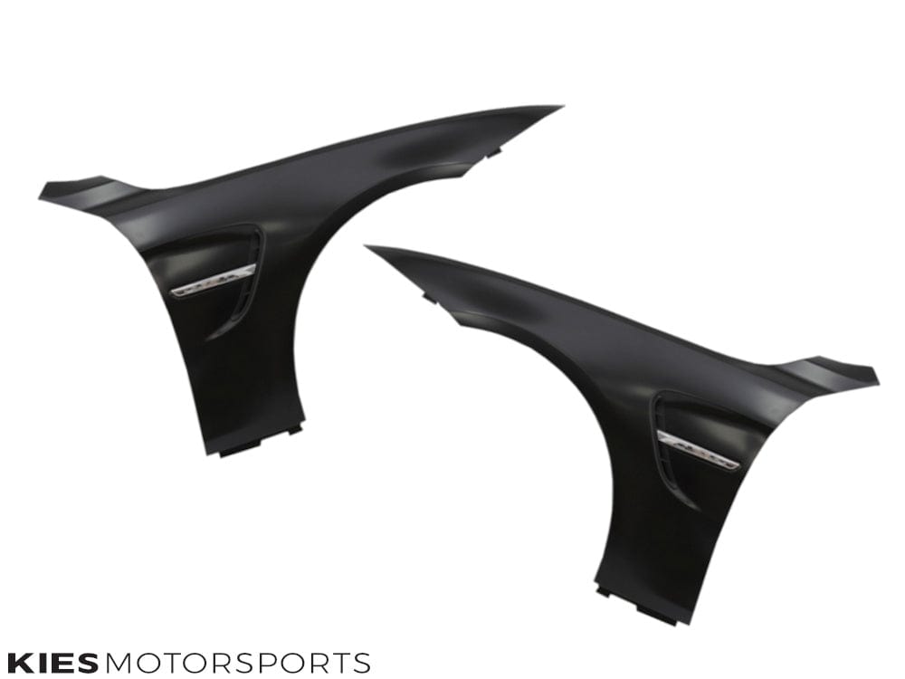 Kies Motorsports — front angle view of 2014-2020 BMW 4 Series (F32 / F33 / F36) "M4 Style" Fender Conversion