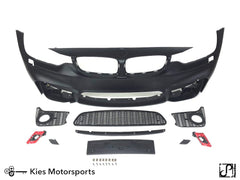 Kies-Motorsports Kies Motorsports 2014-2020 BMW 4 Series (F32 / F33 / F36) M4 Style Front Bumper Conversion Kit [Also Fits Gran Coupe] No PDC / Yes I have fogs