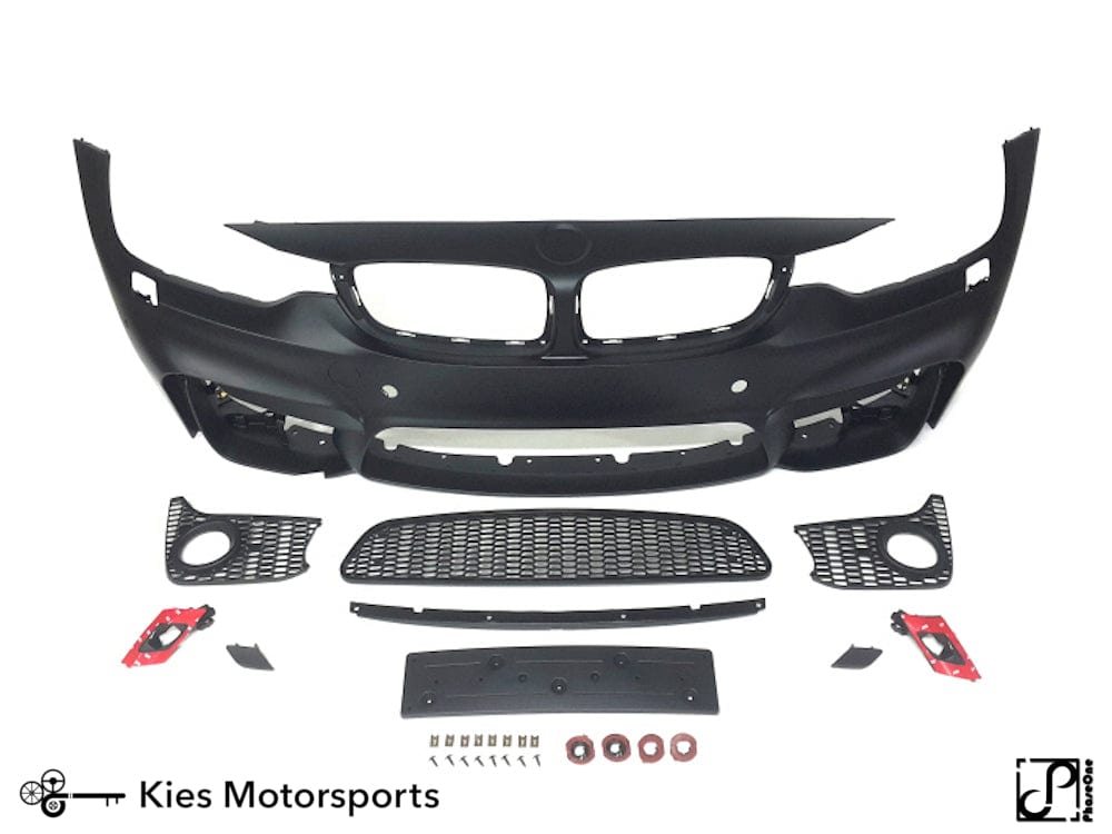 Kies-Motorsports Kies Motorsports 2014-2020 BMW 4 Series (F32 / F33 / F36) M4 Style Front Bumper Conversion Kit [Also Fits Gran Coupe] Yes I have PDC / Yes I have fogs Main image