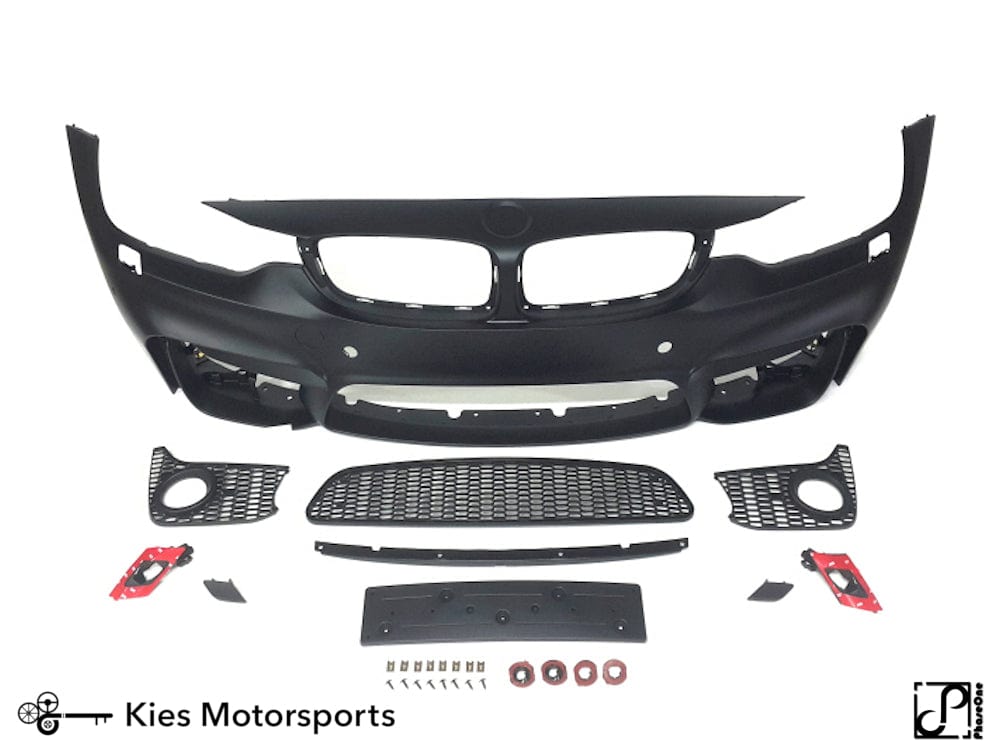 Kies-Motorsports Kies Motorsports 2014-2020 BMW 4 Series (F32 / F33 / F36) M4 Style Front Bumper Conversion Kit [Also Fits Gran Coupe] Yes I have PDC / Yes I have fogs