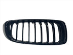 Kies Motorsports — close-up detail of 2014-2020 BMW 4 Series (F32 / F33 / F36) M4 Style Gloss Black Single Slat Kidney Grilles - Also Fits OEM F82 M4 & F80 M3