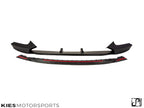 Kies Motorsports — BMW F22 front lip splitter, full product view on white background, F22 fitment