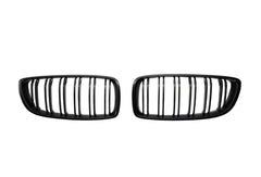 Kies-Motorsports Kies Motorsports 2014+ BMW 4 Series (F32 / F33 / F36) M Inspired Dual Slat Kidney Grilles (Various Finishes) [Fits OEM F82 M4 & F80 M3]