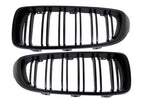 Kies Motorsports — alternate angle of 2014+ BMW 4 Series (F32 / F33 / F36 / F80 / F82 / F83) M Inspired Dual Slat Kidney Grilles (Various Finishes)